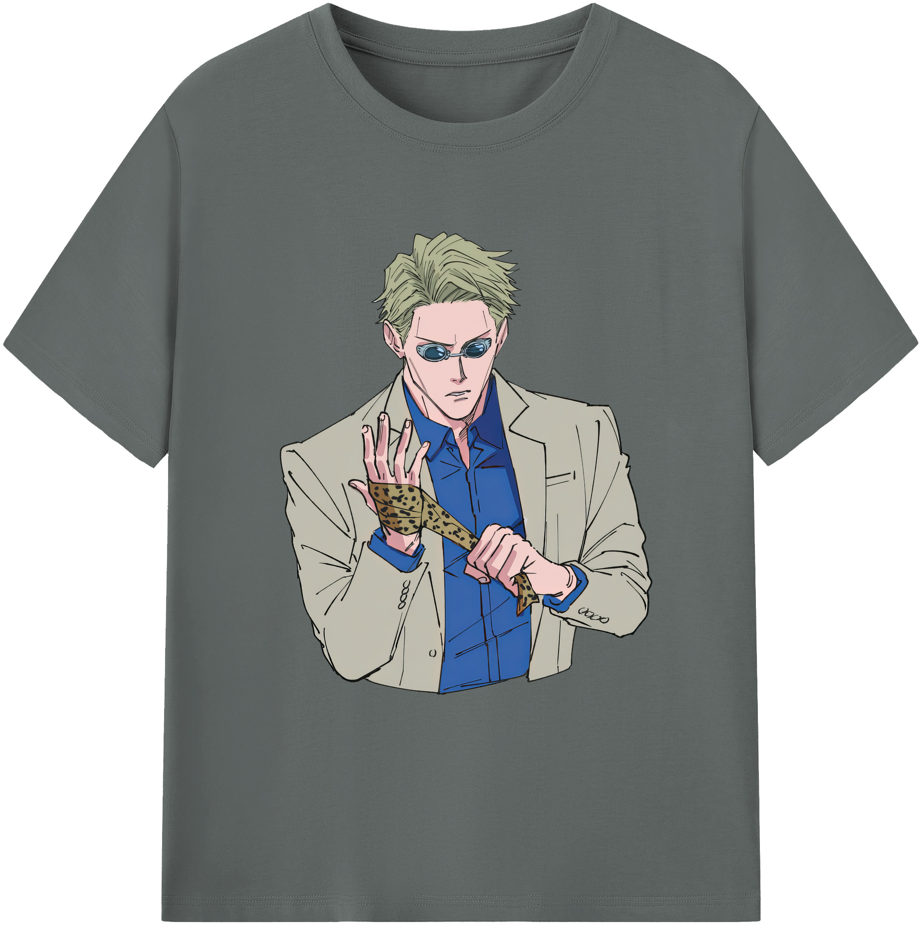 （画像用） 呪術廻戦 Jujutsu Kaisen 綿100％ メンズ半袖Tシャツ｜肌触りやわらか＆通気性
